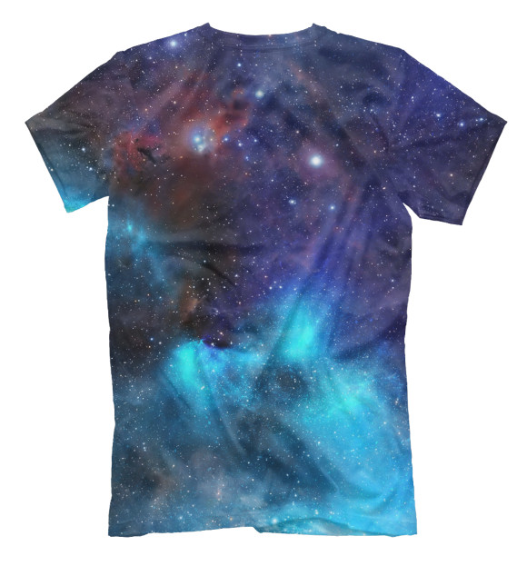 Мужская футболка с изображением Звездный путь цвета Белый