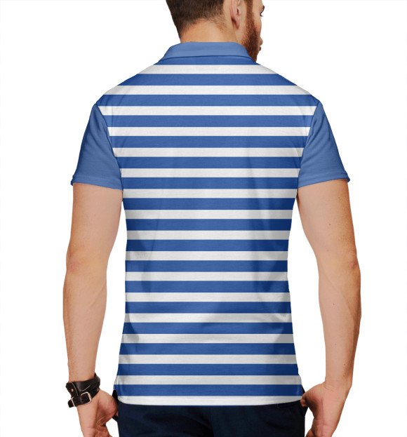 Мужское поло с притом Никто кроме нас цвета Белый Мужское поло с изображением Никто кроме нас цвета Белый