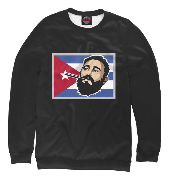 Свитшот для мальчиков с изображением Fidel цвета Белый