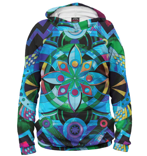 

Худи Print Bar, Белый, Mandla V8 - 'Center of Infinity'