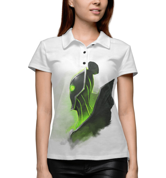 Женское поло с изображением Rubick цвета Белый