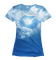 Женская футболка Голубь в небе