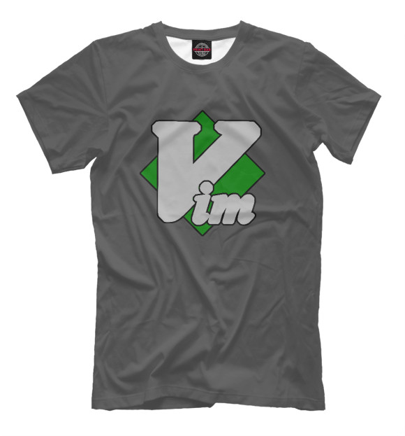 Футболка для мальчиков с изображением Vim цвета Серый