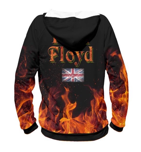Женское худи с изображением Pink Floyd цвета Белый