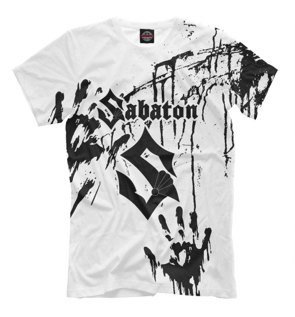 Футболка для мальчиков с изображением Sabaton цвета Белый
