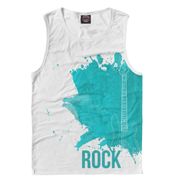 Майка для мальчика с изображением Rock Music цвета Белый