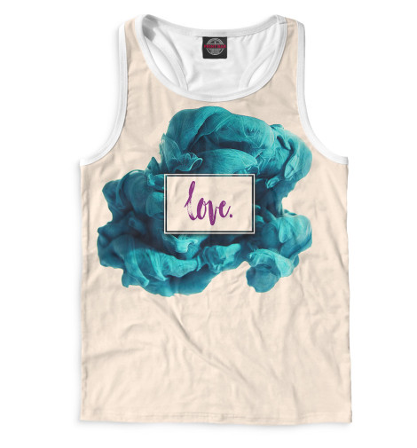 

Майки борцовки Print Bar, Белый, Love.