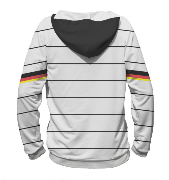 Мужское худи с изображением Сборная Германии цвета Белый