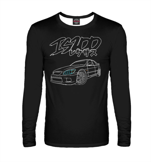 Мужской лонгслив с изображением Lexus IS200 цвета Белый