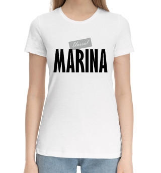 Хлопковая футболка для девочек Марина