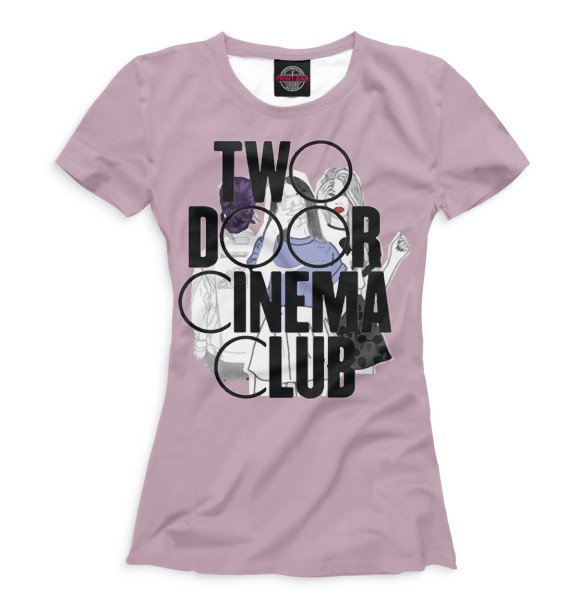 Женская футболка с изображением Two Door Cinema Club цвета Белый