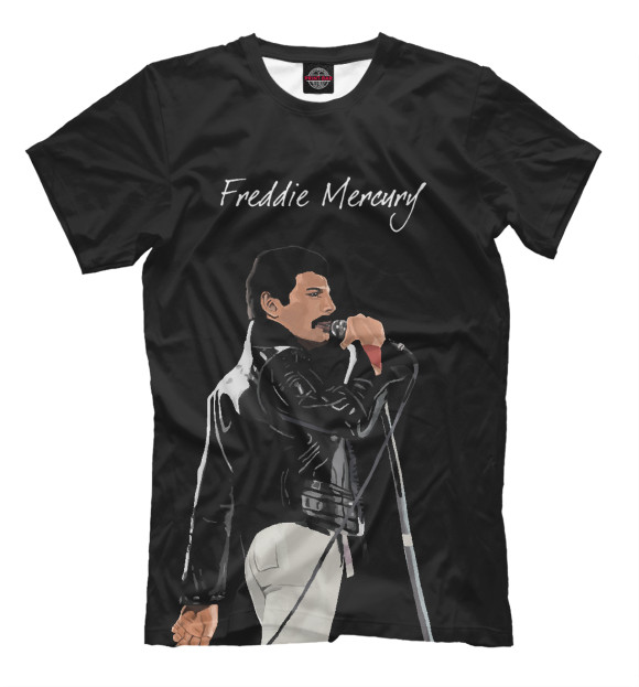 Футболка для мальчиков с изображением Freddie Mercury Queen цвета Черный