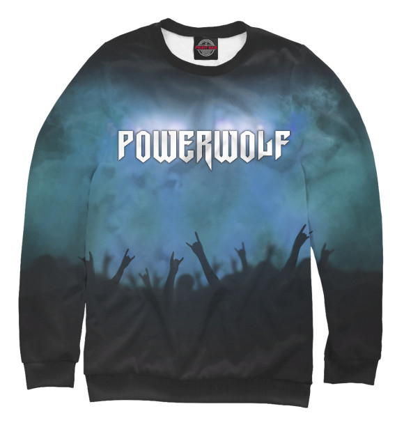 Свитшот для девочек с изображением Powerwolf цвета Белый