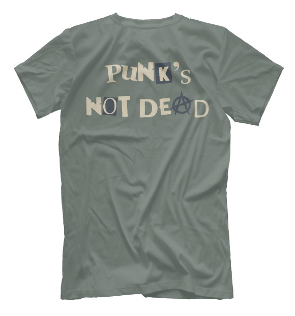 Футболка для мальчиков с изображением Punks not dead цвета Белый