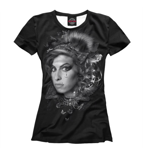 

Футболки Print Bar, Белый, Amy Winehouse