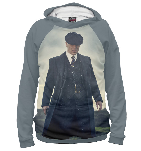 Мужское худи с изображением Thomas Shelby цвета Белый