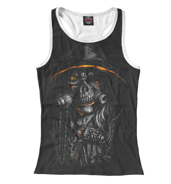 Женская майка-борцовка с изображением Underground цвета Белый