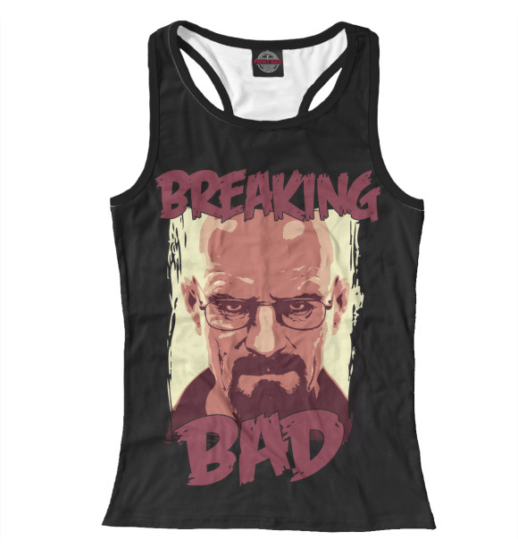 Женская майка-борцовка с изображением Breaking Bad цвета Белый
