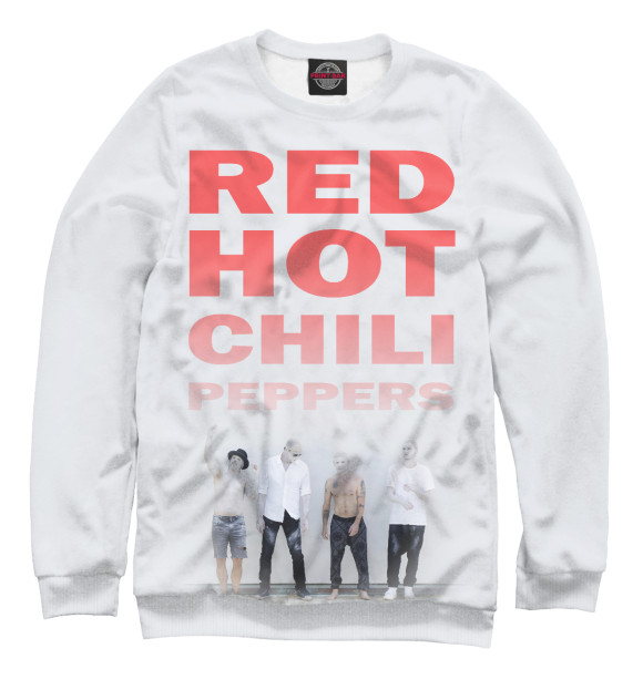 Свитшот для девочек с изображением Red Hot Chili Peppers цвета Белый