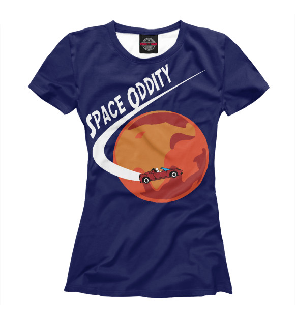 Женская футболка с изображением Тесла цвета Белый