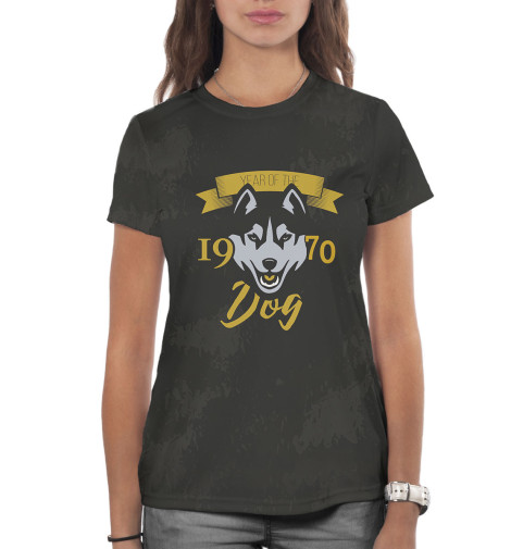 

Футболки Print Bar, Белый, Год собаки — 1970