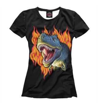 Женская футболка Big Face Glow Rex