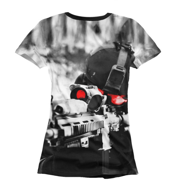 Женская футболка с изображением Спецназ России цвета Белый