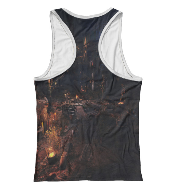 Женская майка-борцовка с изображением METRO EXODUS цвета Белый