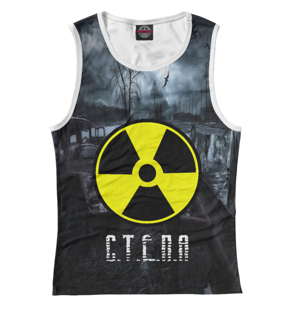 Майка для девочки с изображением S.T.A.L.K.E.R-СТЕПА цвета Белый