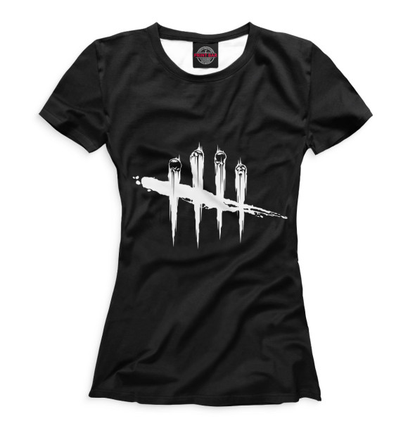 Женская футболка с изображением Dead by Daylight цвета Белый