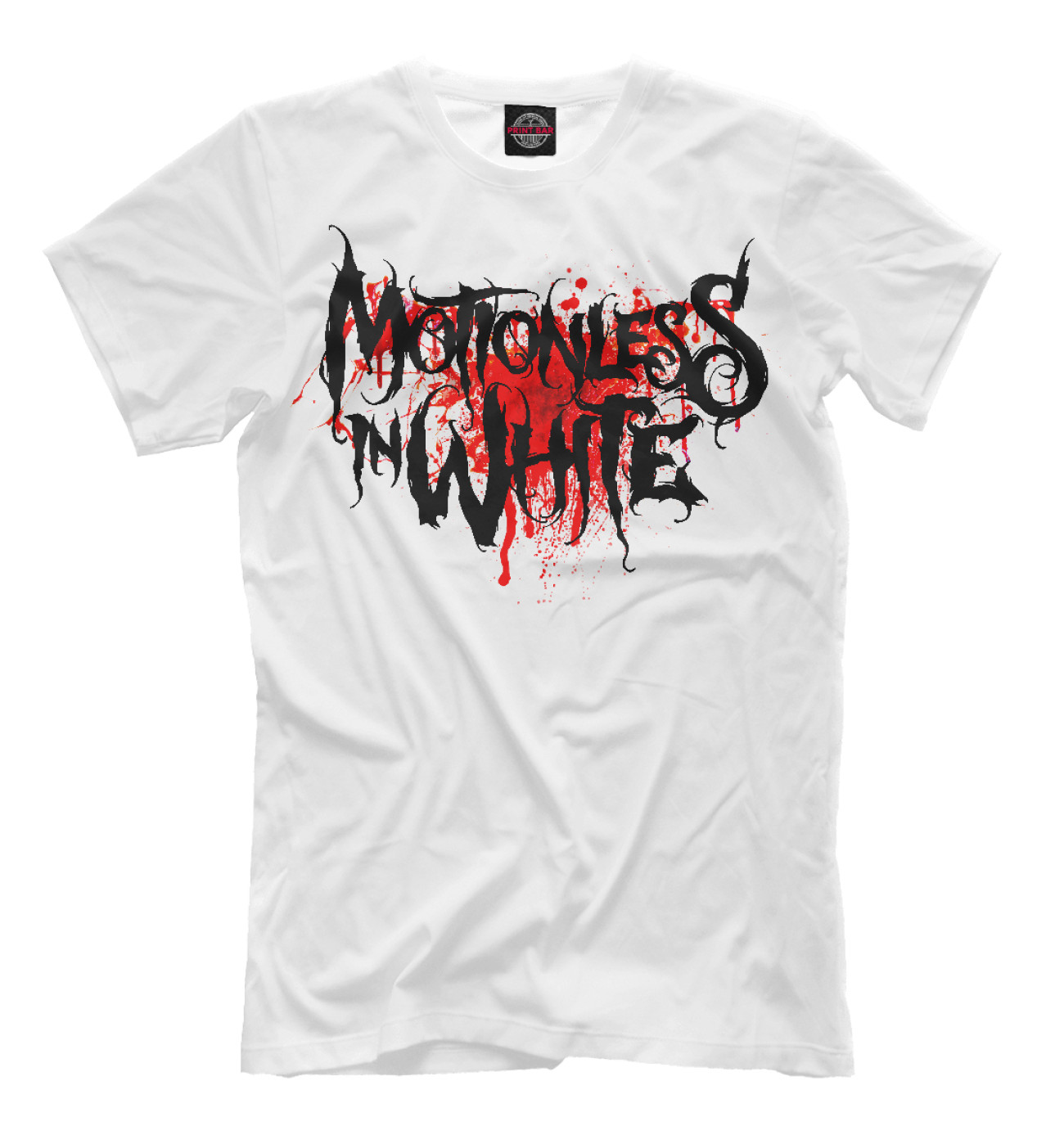 Мужская Футболка Motionless In White Blood Logo, артикул: MZK-411447-fut-2
