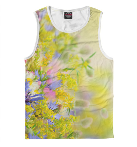 

Майки Print Bar, Белый, Цветочки