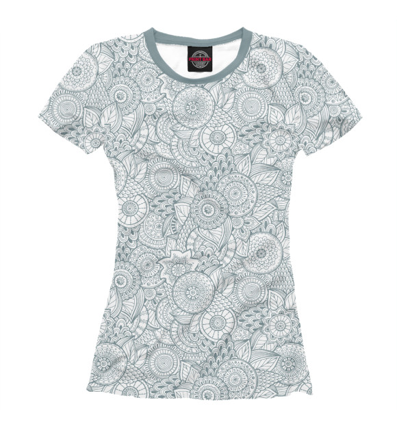 Женская футболка с изображением Floral цвета Белый