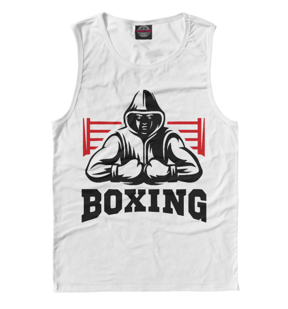 Майка для мальчика с изображением Boxing цвета Белый