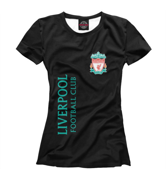 Футболка для девочек с изображением Liverpool цвета Белый