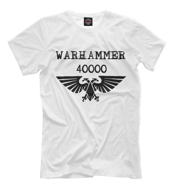 Футболка для мальчиков с изображением WARHAMMER AQUILA цвета Молочно-белый