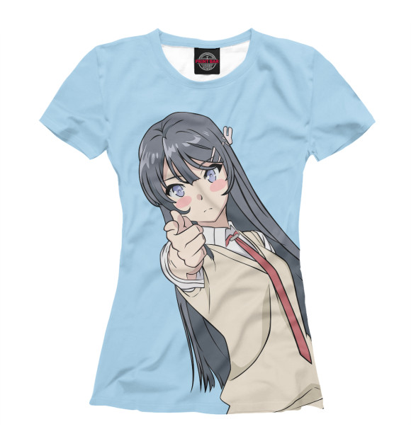 Женская футболка с изображением Мечта девочки-зайки цвета Белый