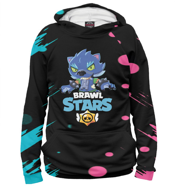 Женское худи с изображением Brawl Stars цвета Белый