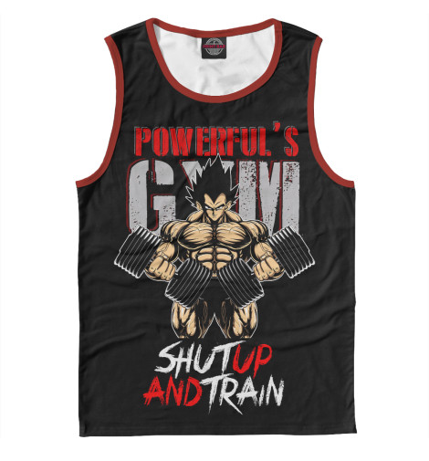 

Майки Print Bar, Белый, Powerful Gym