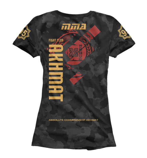 Женская футболка с изображением Absolute Championship Akhmat цвета Белый