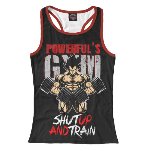 

Майки борцовки Print Bar, Белый, Powerful Gym