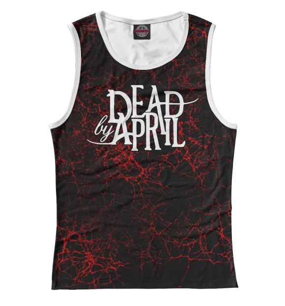 Майка для девочки с изображением Dead by April цвета Белый