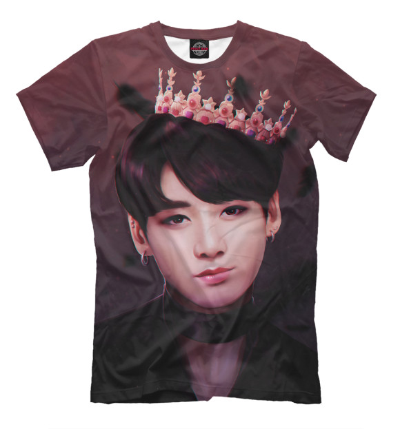 Футболка для мальчиков с изображением BTS Jungkook цвета Молочно-белый