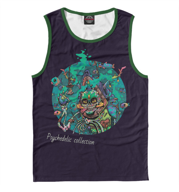 Майка для мальчика с изображением Psychedelic collection page 0.1 цвета Белый