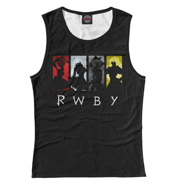 Майка для девочки с изображением RWBY цвета Белый