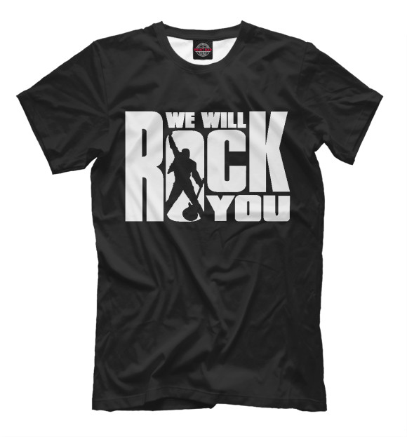 Футболка для мальчиков с изображением We Will Rock You цвета Р‘РµР»С‹Р№