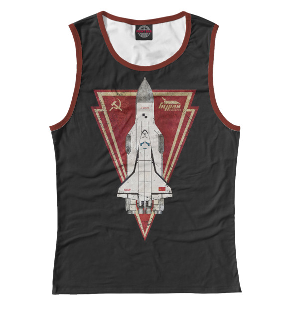 Майка для девочки с изображением Буран цвета Белый