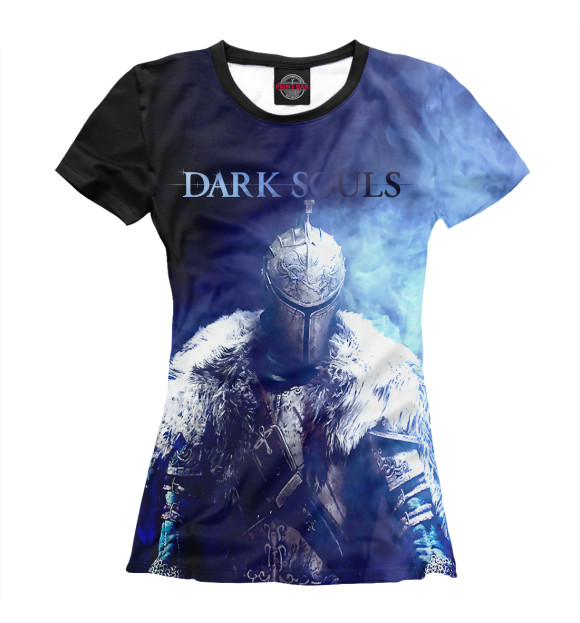 Женская футболка с изображением Dark Souls цвета Белый