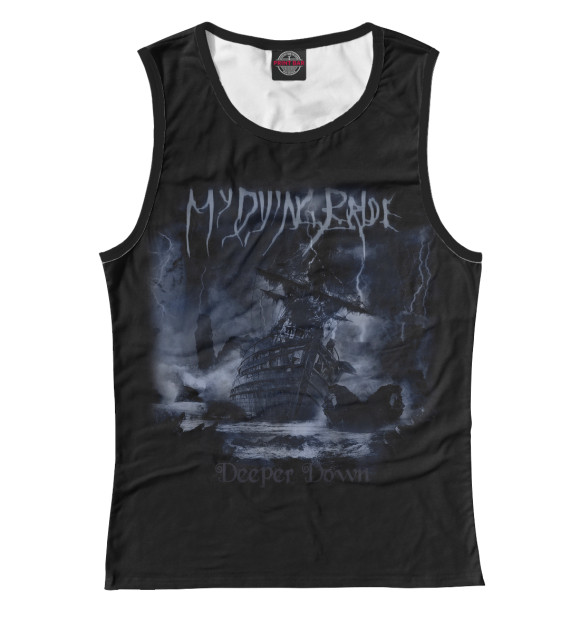 Женская майка с изображением My Dying Bride цвета Белый