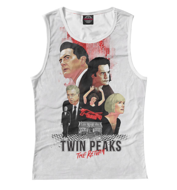 Майка для девочки с изображением Twin Peaks: The Return цвета Белый